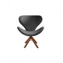 Ver imagem 1 de Poltrona Isis Decorativa Giratoria Base de Madeira Veludo com Espuma D26 Cinza Bella Decor