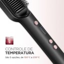Ver imagem 4 de Escova Alisadora Black Rose Mondial Preto/rose Ea-07 Bivolt