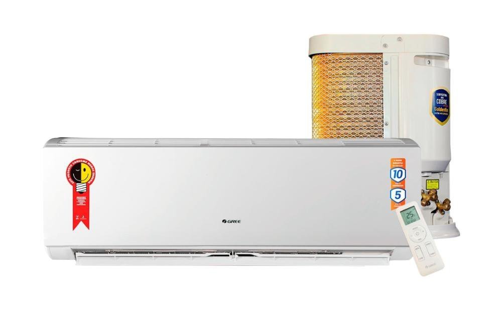 Ar Condicionado Split Hi-Wall Inverter 9000 Btu/h Quente e Frio Gree G-Top Connection 220V