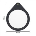Ver imagem 2 de Espelho Decorativo Flat Wood Preto 50cm