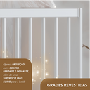 Ver imagem 5 de Berço Padrão Nacional Magia com Pés em Madeira Maciça 132,4cm Branco