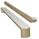 Ver imagem 1 de Puxador Alça para Porta de Passagem 5095 Escovado 400mm Mital 01 Par
