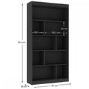 Ver imagem 3 de Estante para Livros 93 Cm Onix Tx Ho-2907 - Hecol Móveis