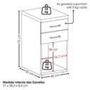 Ver imagem 4 de Mesa Escritorio 120 cm com Gaveteiro Armario e Balcao Olmo Branco Artany