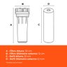Kit Filtro P/ Caixa D'água ou Cavalete com Refil Fortlev - 3