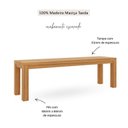 Ver imagem 4 de Banco para Sala de Jantar 100% Madeira Maciça Nature