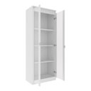 Ver imagem 1 de Armário Multiuso Lavanderia 2 Portas com Vidro 60cm Multimóveis Cr30051 Branco