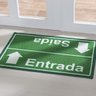 Tapete de Porta Placa Toc Toc Ll Niazitex 40cmx60cm - 1