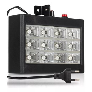 Strobo Ritmico Iluminação 12 Cores Led Rgb Pra Festa Balada