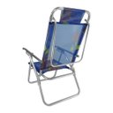 Ver imagem 2 de Cadeira de Praia Alumínio Reforçada 5 Posições Infinita Up Colors Peixe Zaka 120 Kg
