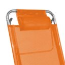 Ver imagem 3 de Cadeira de Praia Alumínio Reforçada 5 Posições Top Line Laranja Zaka 120 KG