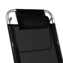 Ver imagem 3 de Cadeira de Praia Alumínio Reforçada 5 Posições Top Line Preta Zaka 120 KG