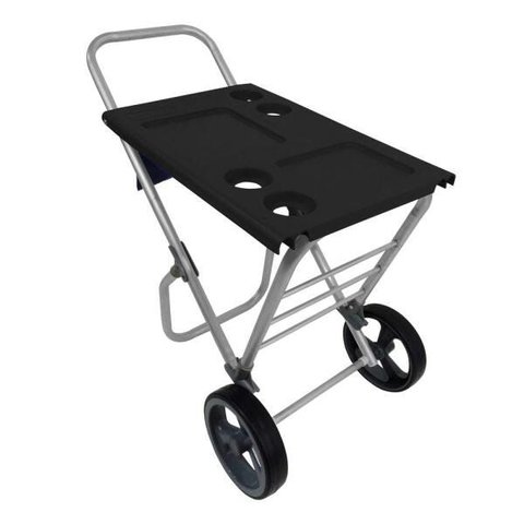 Carrinho de Praia Alumínio Smart Car Preto Zaka