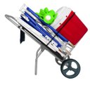 Ver imagem 3 de Carrinho de Praia Alumínio Smart Car Preto Zaka