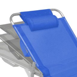 Espreguiçadeira de Alumínio Slim Azul Zaka 100kg - 2