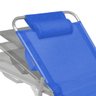 Espreguiçadeira de Alumínio Slim Azul Zaka 100kg - 2