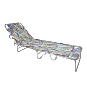 Espreguiçadeira Slim Bambu de Praia/Piscina em Alumínio Zaka