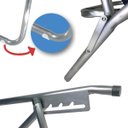 Ver imagem 4 de Cadeira Alumínio King Reclinável 140kg 5 Posições Marinho Zaka Super Resistente