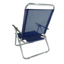 Ver imagem 2 de Cadeira Alumínio King Reclinável 140kg 5 Posições Marinho Zaka Super Resistente