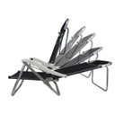 Ver imagem 5 de Cadeira de Praia Alumínio Reforçada 5 Posições Banho de Sol Laranja Zaka 120 KG