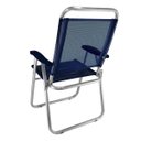 Ver imagem 2 de Cadeira Alumínio Reforçada Cancun Plus Marinho Zaka 120kg