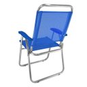 Ver imagem 2 de Cadeira Alumínio Reforçada Cancun Plus Azul Zaka 120kg