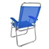 Cadeira Alumínio Reforçada Cancun Plus Azul Zaka 120kg - 2