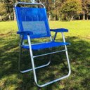 Ver mais imagens de Cadeira Alumínio Reforçada Cancun Plus Azul Zaka 120kg