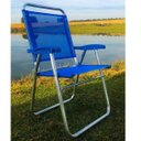 Ver imagem 7 de Cadeira Alumínio Reforçada Cancun Plus Azul Zaka 120kg