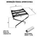 Ver imagem 3 de Suporte de Mala Preto Alumínio Reforçado 100 KG