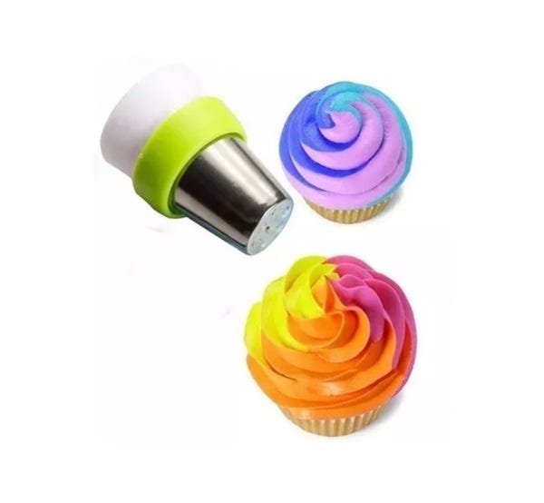 Kit 8 Bicos Adaptador Sacos Russo Para Decorar Bolo Cupcake - 3