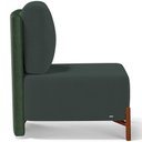 Ver imagem 3 de Poltrona Decorativa Sala de Estar Living Hungria L02 Couríssimo Verde Suede Verde Musgo - Lyam