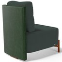 Ver imagem 5 de Poltrona Decorativa Sala de Estar Living Hungria L02 Couríssimo Verde Suede Verde Musgo - Lyam