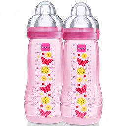 Kit Mamadeira Mam Easy Active 330ml (02 Unidades) - 1 Kit Mamadeira Mam Easy Active 330ml (02 Unidades) - 1