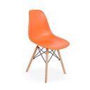 Ver imagem 1 de Cadeira Charles Eames Eiffel Dkr Wood - Design - Laranja