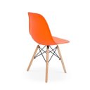 Ver imagem 2 de Cadeira Charles Eames Eiffel Dkr Wood - Design - Laranja