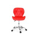 Ver imagem 2 de Cadeira Office Eiffel Slim Base Giratória - Vermelha