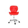 Cadeira Office Eiffel Slim Base Giratória - Vermelha - 2