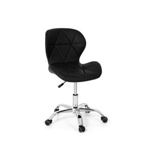 Cadeira Office Eiffel Slim Base Giratória - Preta