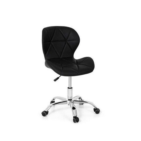 Cadeira Office Eiffel Slim Base Giratória - Preta