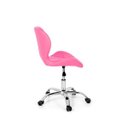 Ver imagem 3 de Cadeira Office Eiffel Slim Base Giratória - Rosa