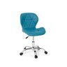 Cadeira Office Eiffel Slim Base Giratória - Turquesa - 1