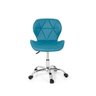 Cadeira Office Eiffel Slim Base Giratória - Turquesa - 2