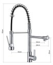 Ver imagem 5 de Torneira Cozinha Gourmet Monocomando Duo Spray Mesa ME01L Doan