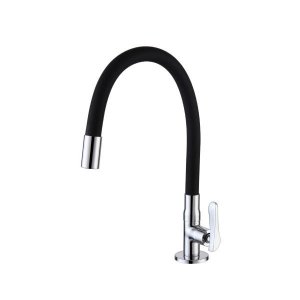 Torneira Cozinha Gourmet Flexivel Mesa Preta ME04 Doan