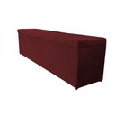 Ver imagem 1 de Puff Baú Decorativo - 1,20cm - Vinho Suede Amassado