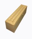 Ver imagem 3 de Puff Baú Decorativo - 1,20cm - Bege Claro Corino