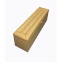 Ver imagem 3 de Puff Baú Decorativo - 1,20cm - Bege Claro Corino