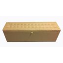 Ver imagem 1 de Puff Baú Decorativo - 1,20cm - Bege Claro Corino