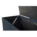 Ver imagem 3 de Puff Baú Decorativo - 1,20cm - Cinza Chumbo Suede